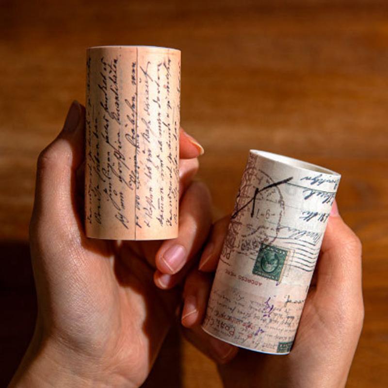 1-4Roll/Pack Retro Style Map Washi Tapes DIY Self-adhesive Newspaper Map Tape Journal Diary Scrapbooking Decorative Supplies ZYF