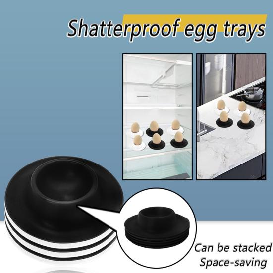 5Pcs Boiled Egg Holder Food Grade BPA Free Compact Design Portable Stackable Egg Cup Tray with Stable Base