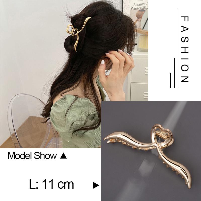 30 Stiluri Clip Mare Tip Gheară Pentru Păr Pentru Femei Accesorii de Păr Trend Metal Auriu Argintiu Punk Geometric Fluture Perle Clemă de Păr