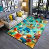 "Colorful Cartoon Block Character Carpet for Living Room Decor Floor Rug" Suitable for Use As an Anti-slip for Living Room Bedroom Sofas
