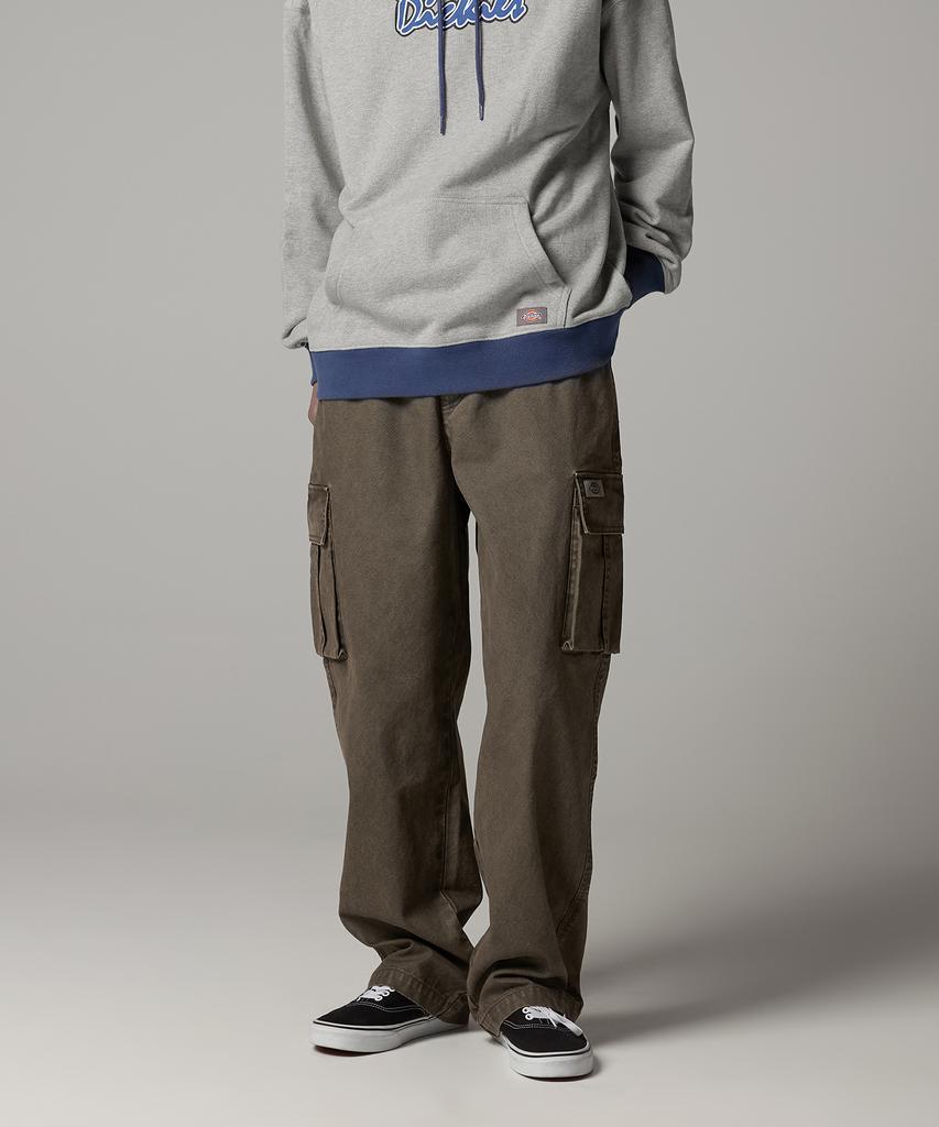 Dickies Washed Duck Canvas Cargo Pants Khaki Brown