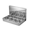 Commercial Stainless Steel 8-Compartment Spice Organizer