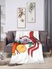 Smiling Friends Funny Cartoon Flannel Blanket Winter Warm Throw for Kids Living Room Sofa Bed Cover Fashion Bedspread