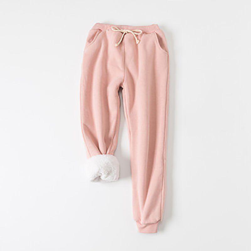 Womens Warm Sweat Pants With Ultra Soft Sherpa Lined Faux Fleece For Cold Weather