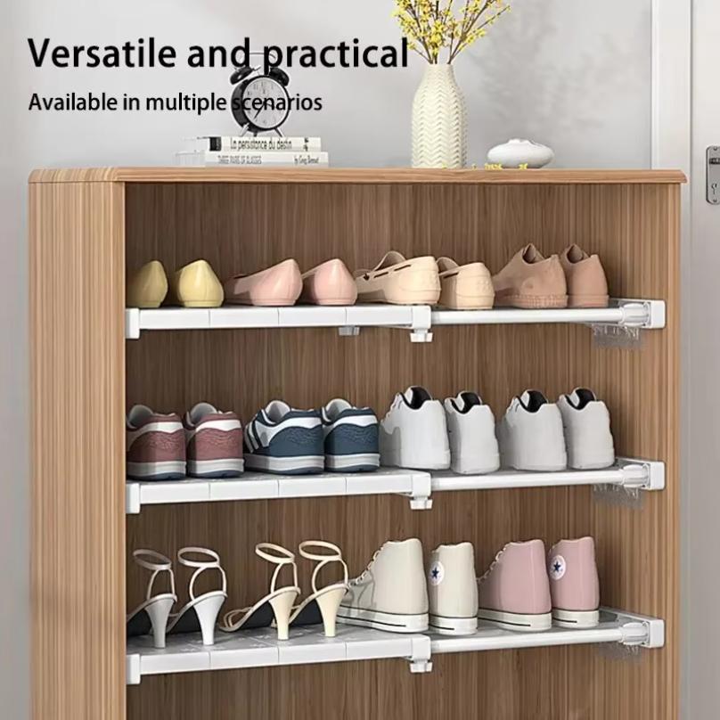 Weiße erweiterbare Trennwand, stanzfreies, einziehbares Schichtbrett zur Aufbewahrung im Kleiderschrank, für Küchen- und Badezimmerregale, Schlafsaalteiler