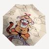 Ombrello da Viaggio a Tema Winnie the Pooh e Amici - 8 Stecche, Apertura e Chiusura Automatiche, Design Pieghevole Portatile, Ombrello Compatto ed Elegante Adatto