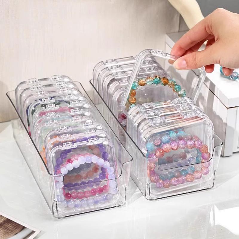 Acrylic Jewelry Box Clear Bracelet Storage Box Jewel Protection Case Jewelry Display Box Pendant Bracelet Ornament Organizer Box
