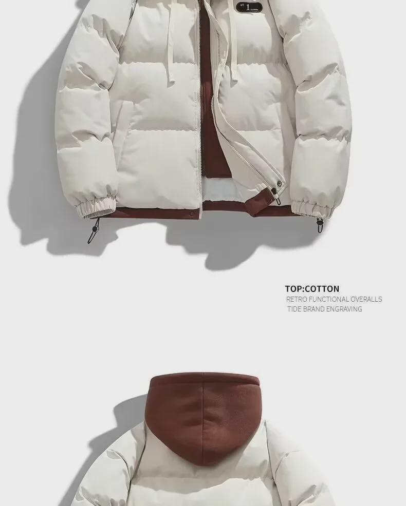 Women's Unisex Milky Down Short Winter Coat - Loose, Thick, Fashionable Large Size