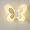 Nordic Creative Butterfly LED Wall Light for Children's Room - Modern Bedroom Bedside or Background Lighting