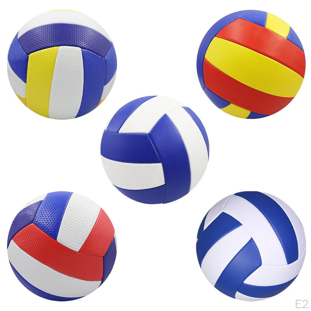 Official Size 5 Volleyball Recreational Rubber Stability PVC Soft for Training Beach Play Children