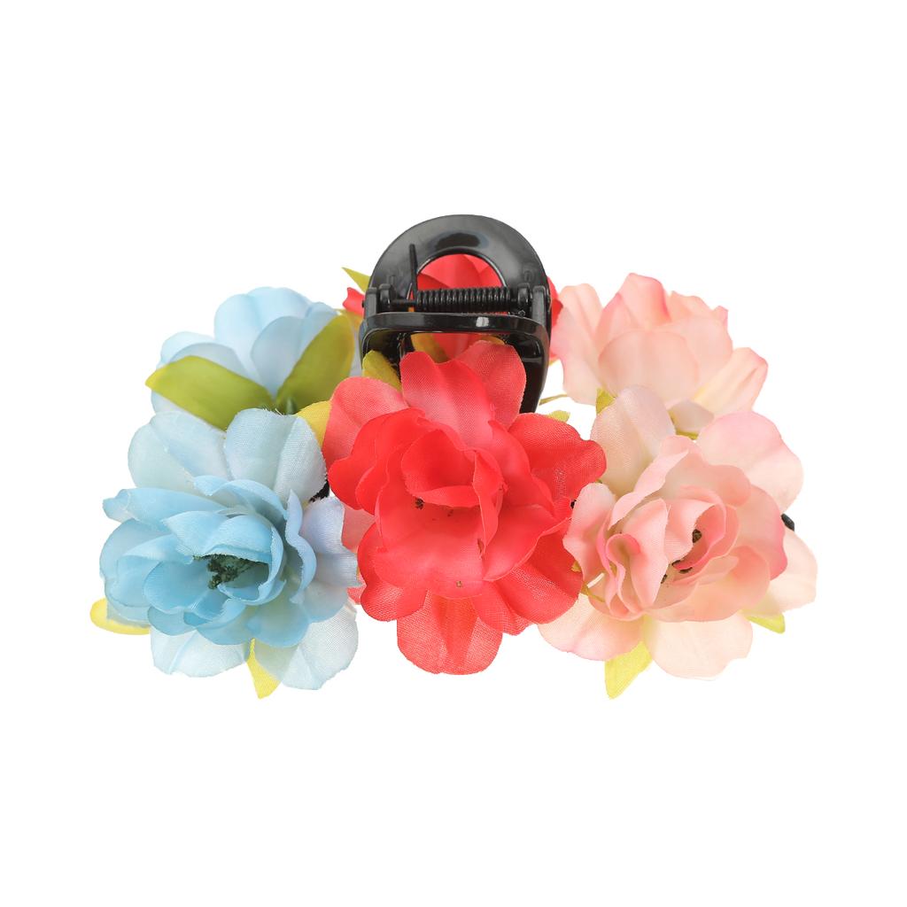 AWAYTR Julie Rose Blumen Haarspangen Floral Haarspangen Krabbe Für Frauen Mädchen Geschenk Haaraccessoires Valentinstag Kopfschmuck