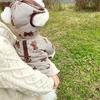 Giacca Cappotto Invernale per Cani con Stampa Orso e Cappuccio Moda Abbigliamento per Cani Cucciolo Piumino Addensato Cappotto per Gatti Barboncino Abbigliamento per Animali