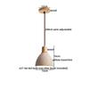 IWHD Wabi Sabi Stil LED Pendelleuchte Möbel Wohnzimmer Schlafzimmer Zubehör Gelber Travertin Hängeleuchte Hängeleuchte