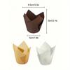 50pcs Tulip Muffin Cases Paper Cupcake Baking Cups Oilproof Cupcakes Liner Baking Muffin Box Cup Cake Decorating Tool Wrap Case