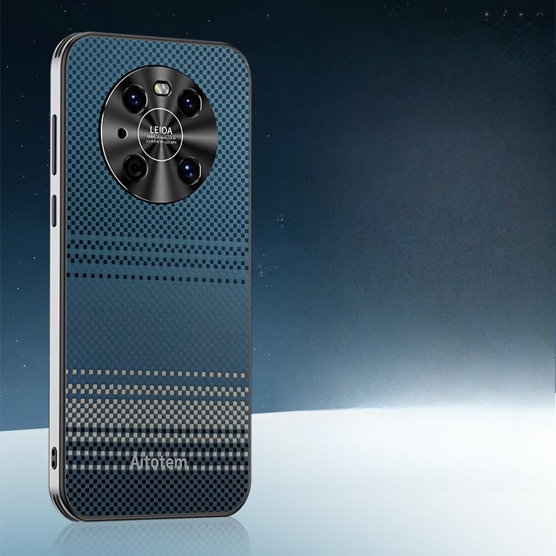 

Подходит для чехла для мобильного телефона Huawei Mate40pro Кевларовое плетение M60 Углеродное волокно M70 Полностью закрывающий Por Противоударный Подушка безопасности HUAWEI Mate40