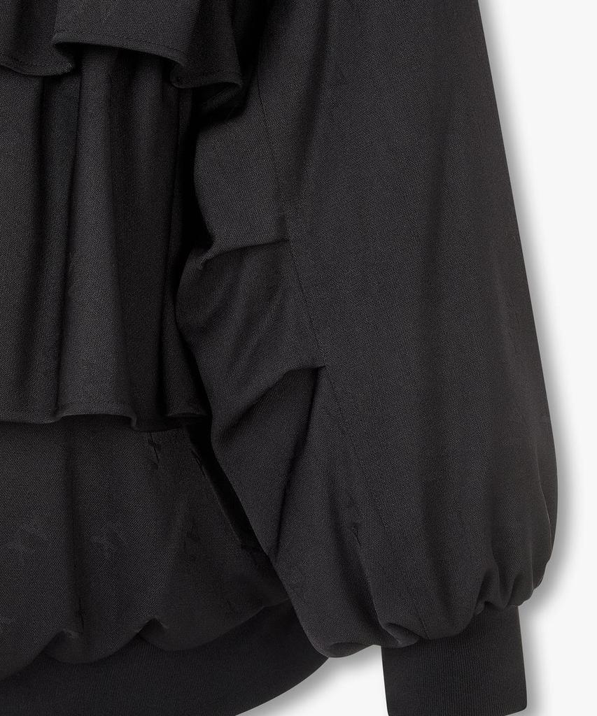 Armani Exchange Women'S Logo Jacquard Padded Blouson Jacket _Black_A426110503