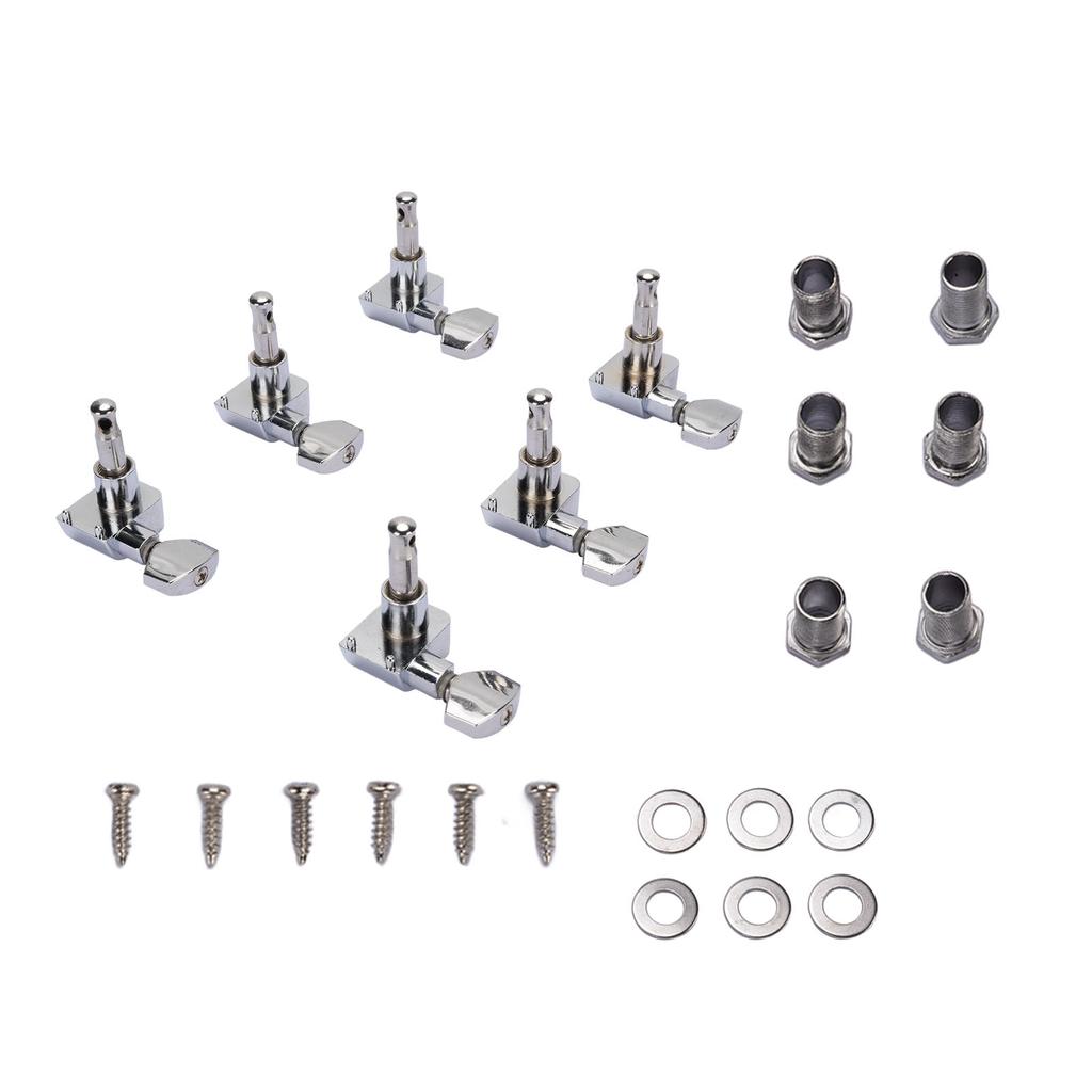 6 Set Guitar Tuner Pegs Electric Acoustic Guitar Small Square Sealed Tuning Machine Heads Right