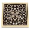 Bonde de sol carrée Couvercle grille en laiton Vidange de sol antique Maison