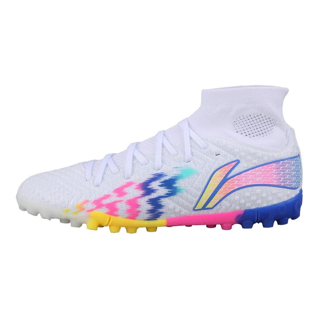 Li Ning Shadow Swift 2 TF Kunstrasen Rasen Dämpfung Fußballschuhe Herren Blau Weiß Bunt YSTU021-2