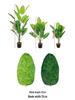 Simulation Traveler's Palm and Bird of Paradise Evergreen Large Potted Plant, 24 Heads, Indoor Floor Standing Bonsai