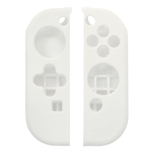 Answer Silicone Protect Plus (white) for Switch Joy-Con [Improved grip/Smooth feel/With stick cover/Compatible with both organic EL model and regular