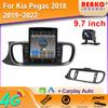 Android Car GPS Navigation Tesla Style Multimedia Player For Kia Pegas 2018 2019~2022 Radio Stereo With WiFi Mirror Link