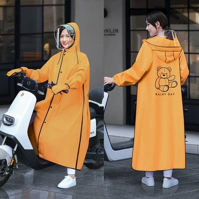 Electric Scooter Raincoat for Women, Long Full-Body Storm-Proof One-Piece 2026 New Model, Single-Person Adult Rain Poncho