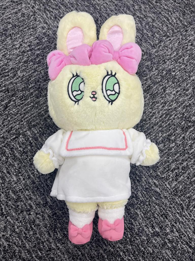 Esther Bunny Plush Toy with Ribbon OOTD Tuesday (ootd02)