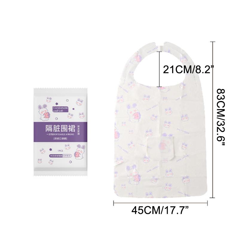 5 Stück Einwegschürze Für Topf Ölfest Anti-Fouling Schürzen Erwachsene Tragbar Reinigung Kochen Vlies Wasserdicht Delantal