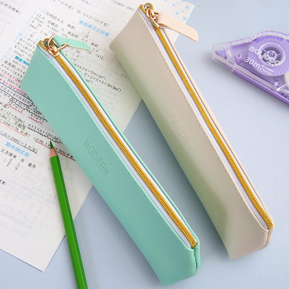 1Pc Pencil Pouch Small With Zipper Cute Office Pouch Bag Stationery Pouch