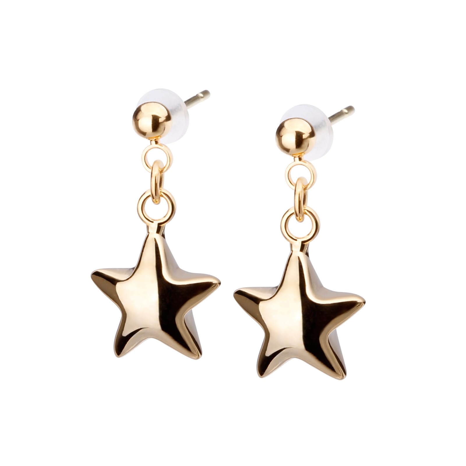 

LOKUMI Made in 18K K18 Star Craft Swing Star 18K Nickel Earrings, Japan, Gold, Post, K18, Hypoallergenic, Series, Earrings, Women s, Simple, Small,
