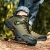 Men's Shoes Hiking Shoes Outdoor Shoes Sports Shoes Autumn and Winter High-top Leather Surface Hiking Off-road Non-slip and Wear-resistant
