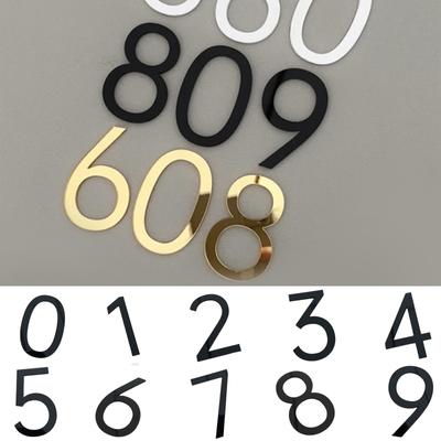 Acrylic Three Dimensional Digital Creative  Number Plate Acrylic Digital Door Plate