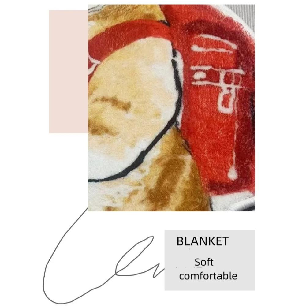 Machine Washable Imitation Cashmere Carpet Anti-slip Floor Mat Decorative Rug Living Room