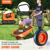 Wheelbarrow Cart 2 Wheels Garden Dump Cart 397 lbs Yard Utility Cart