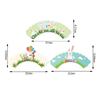 6/12pack Cartoon Easter Bunny Cupcake Wrappers Rabbit Egg Cake Topper for Easter Spring Party birthday Decor Dessert Supplies