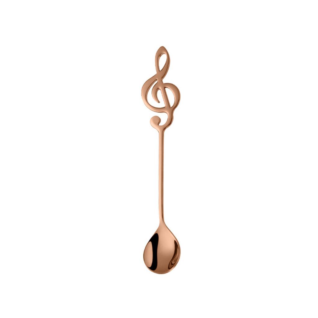 304 Stainless Coffee Stirring Spoon Musical Note Spoon Mug Teaspoons Music Bar Ice Cream Creative Gift Kitchen Tableware