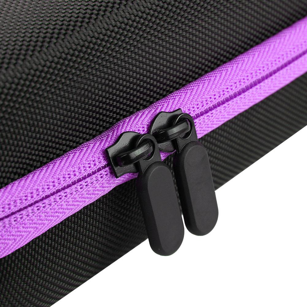 Essential Oil Carrying Case Hard Shell Case,60 Bottles Suitable For Bottles 5ml,15ml  (Purple)