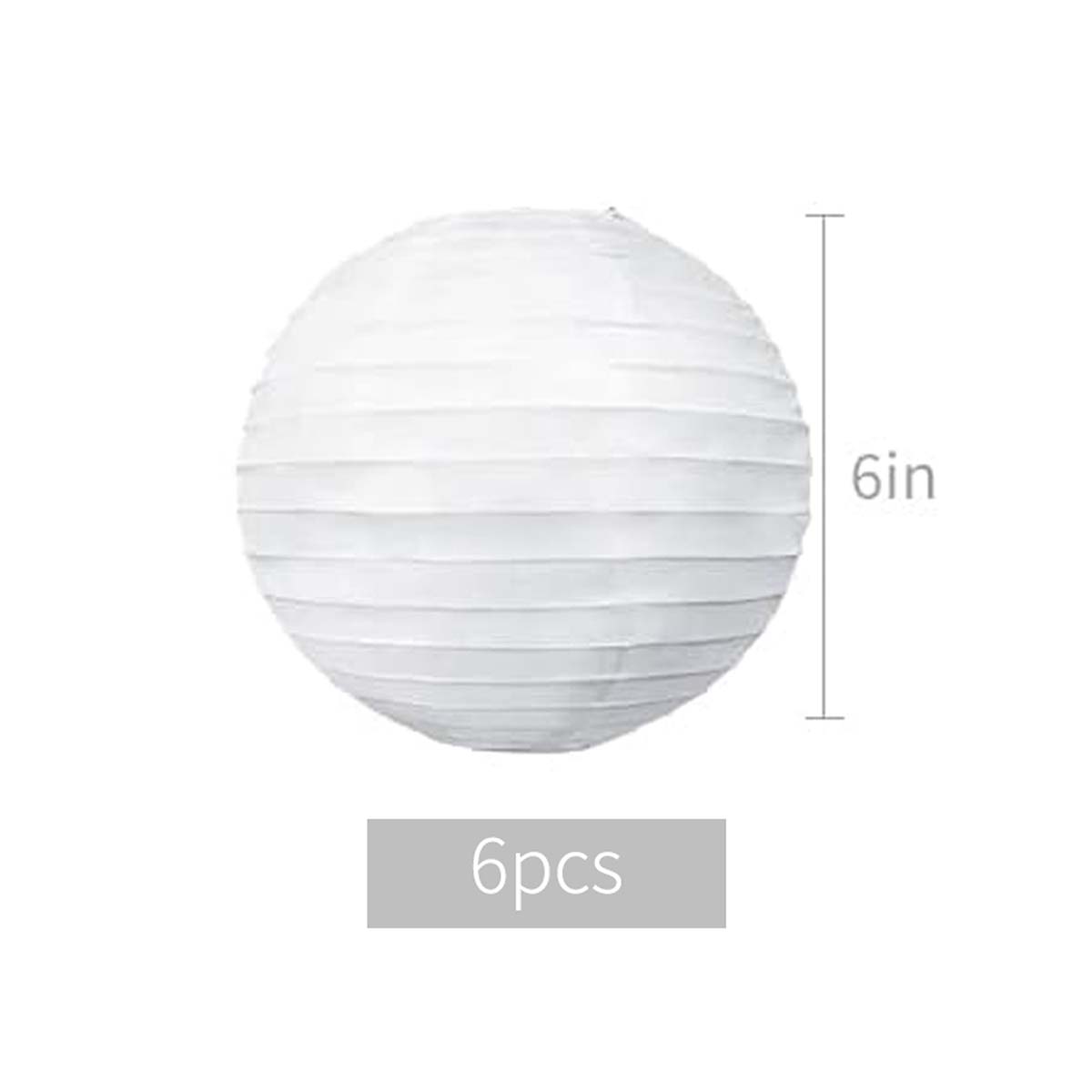 

6-дюймовые белые бумажные фонарики, декоративные круглые бумажные фонарики-лампы для дня рождения, свадьбы, Рождества, домашнего декора, украшения для вечеринки