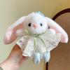 Plush Bunny Keychain With Lace Hoodie For Girls And Kids Gift