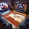 1PC Custom Name Goat Portrait Card Theme Floor Mat Ideal for Living Room, Game Rooms, Office, Bedroom, Office Floor Mat , Floor Mats for Home