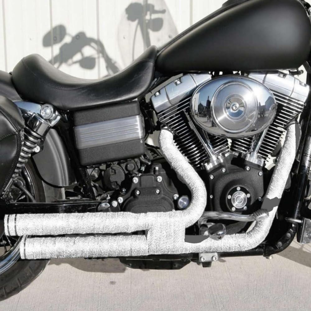 Thermal Insulation Tape for Motorcycles, Heat Resistant Tape, 0.6 x 19.7 x 16.4 ft