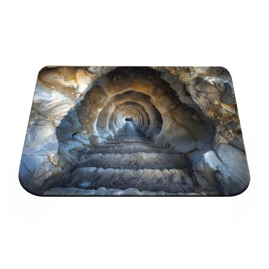 Floor Mat 3D Optical Illusion Realistic Hole Effect Door Mat Interactive Pet Toy Mat Living Room Entryway Decoration