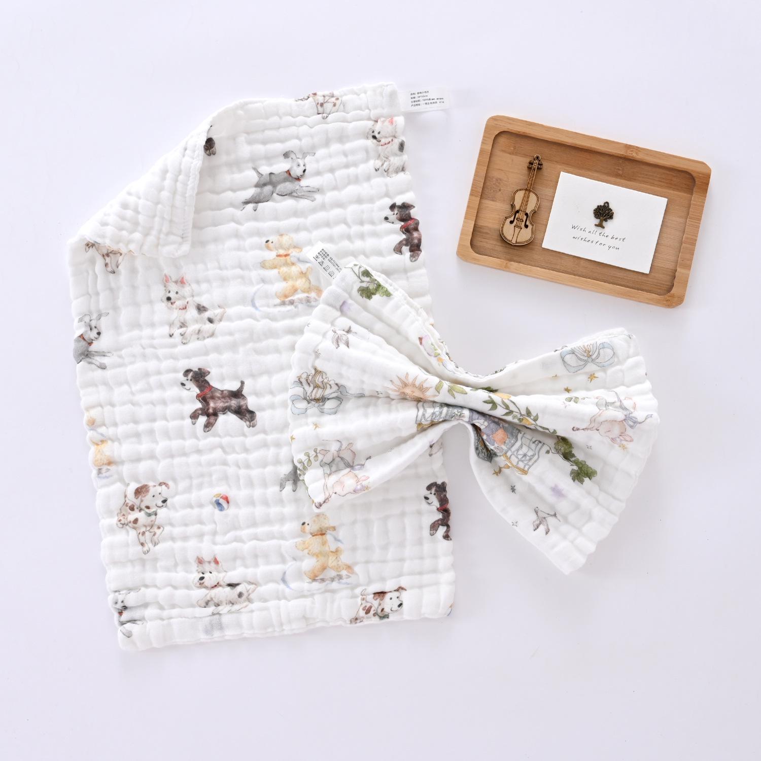Super Soft Newborn Cotton Baby Towel: Absorbent Gauze, Bib, and Handkerchief