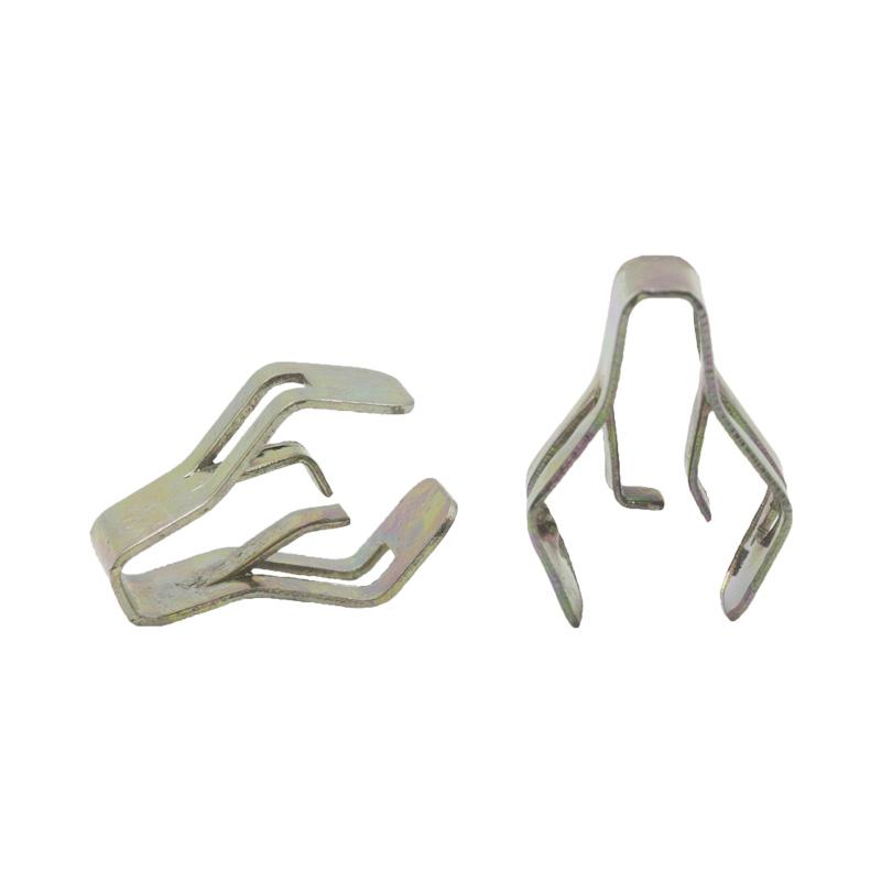 MIX 50PCS Universal U Cord Lock Metal Fixed Clips For Car Instrument Panel Radios Dashboard DVD Fastener Retaining Clamps