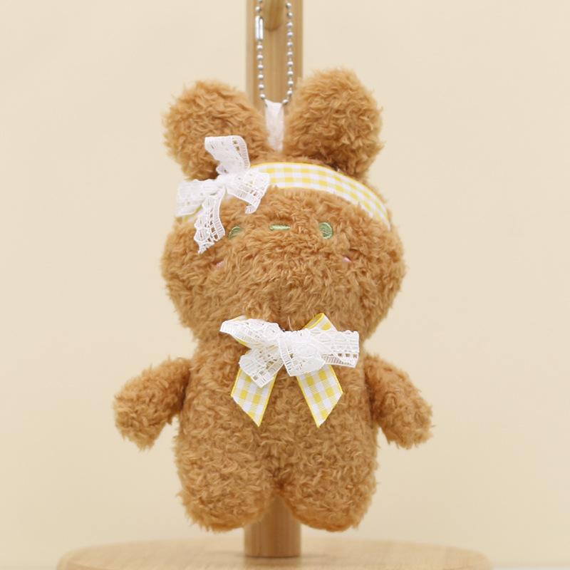 

Очаровательный плюшевый брелок-зайчик Мягкая плюшевая игрушка Белый Розовый Коричневый 15см Brown Bow Tie