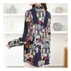 Navava Retro Printing Flower Long Sleeve Shirt Nb2294