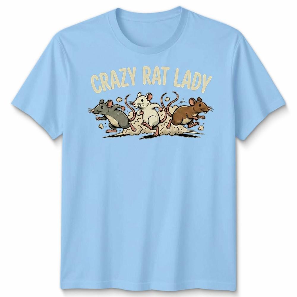 Crazy Rat Lady Rats Rodent Pet Owner Graphic Unisexs Tshirt Unisexs Tee S