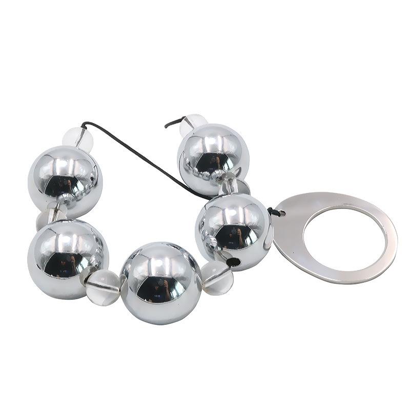 Stainless Steel Anal Beads Male and Female Chrysanthemum Masturbation Tool Alternative Pleasure Passion Anal Climax Adult Supplies