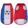 Camiseta de verano para perros con estampado de fútbol, ​​chaleco sin mangas para cachorros, ropa suave y transpirable para perros pequeños y medianos, gatos.